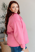 Load image into Gallery viewer, Same Ol&#39; Situation Collared Pullover in Hot Pink