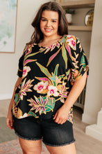 Load image into Gallery viewer, Tropical Bouquet V-Neck Top