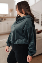 Load image into Gallery viewer, Velvet Icon Hoodie In Grey Blue