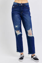 Load image into Gallery viewer, Judy Blue Full Size High Waist Rigid Magic Heavy Destroy Straight Jeans