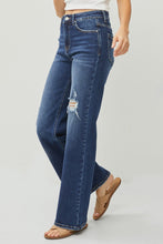 Load image into Gallery viewer, RISEN Full Size High Rise Distressed Wide Leg Jeans