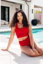 Load image into Gallery viewer, Tonga Scalloped Swim Top