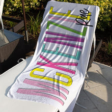 Load image into Gallery viewer, Beach Towels Personalized