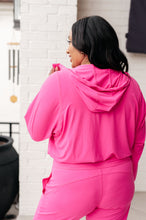 Load image into Gallery viewer, Morning Run Half Zip Hoodie in Sonic Pink