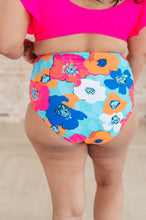 Load image into Gallery viewer, Panama Floral Print High Waisted Swim Bottoms