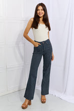 Load image into Gallery viewer, Judy Blue Cassidy Full Size High Waisted Tummy Control Striped Straight Jeans