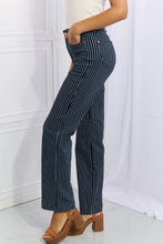 Load image into Gallery viewer, Judy Blue Cassidy Full Size High Waisted Tummy Control Striped Straight Jeans