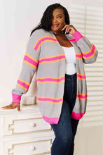 Load image into Gallery viewer, Woven Right Ribbed Long Sleeve Cardigan