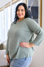 Load image into Gallery viewer, Austin Waffle Knit Basic Top In Sage