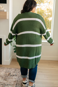 Brighter is Better Striped Cardigan in Green- 11/30/2023