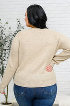 Load image into Gallery viewer, Chai Latte V-Neck Sweater in Oatmeal