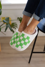 Load image into Gallery viewer, Checked Out Slippers in Green