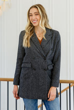 Load image into Gallery viewer, Chic Upon Arrival Button Down Blazer Jacket In Black