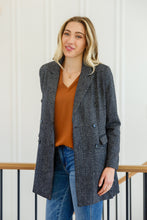 Load image into Gallery viewer, Chic Upon Arrival Button Down Blazer Jacket In Black