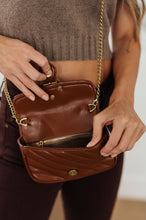 Load image into Gallery viewer, Classic Beauty Quilted Clutch in Brown