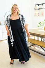 Load image into Gallery viewer, Classically Cool Tiered Maxi Dress