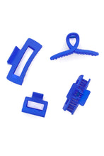 Load image into Gallery viewer, Claw Clip Set of 4 in Royal Blue