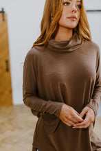 Load image into Gallery viewer, Comfort First Cowl Neck Hi-Low Long Sleeve