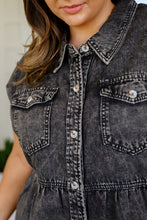 Load image into Gallery viewer, Cool and Carefree Denim Button Down