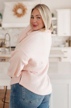 Load image into Gallery viewer, Cozy Moment 1/2 Zip Pullover in Blush