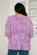 Load image into Gallery viewer, Dearest Dreamer Peplum Top in Painted Purple