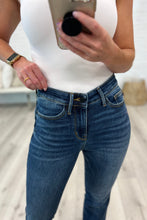 Load image into Gallery viewer, Josephine Mid Rise Raw Hem Bootcut Jeans