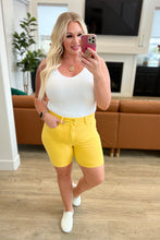 Load image into Gallery viewer, Jenna High Rise Control Top Cuffed Shorts in Yellow