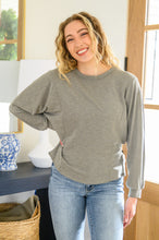 Load image into Gallery viewer, Long Sleeve Solid Knit Open Back Top In Olive