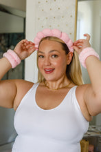 Load image into Gallery viewer, Lost in the Moment Headband and Wristband Set in Pink