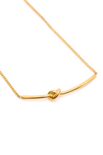 Load image into Gallery viewer, Love Knot Bar Necklace