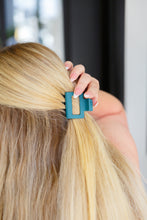 Load image into Gallery viewer, Small Square Claw Clip in Matte Teal