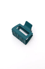 Load image into Gallery viewer, Small Square Claw Clip in Matte Teal