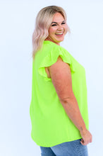 Load image into Gallery viewer, Under Neon Lights Ruffle Sleeve Top