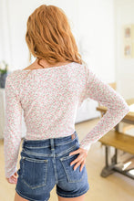 Load image into Gallery viewer, Wistful Wishes Floral Henley Bodysuit