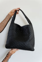 Load image into Gallery viewer, Woven and Worn Tote in Black