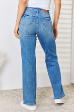 Load image into Gallery viewer, Judy Blue Full Size High Waist Distressed Straight-Leg Jeans