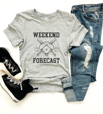Weekend Forecast Baseball - Sweatshirt and T shirt Options